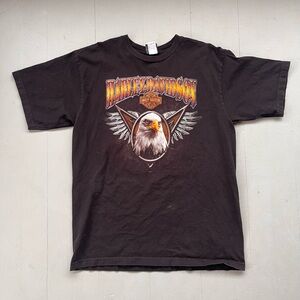 Harley-Davidson Black Tee with Eagle Graphic